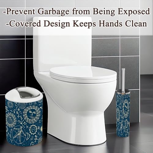 Bathroom Accessories Set 6 Pcs Zodiac Signs Decor