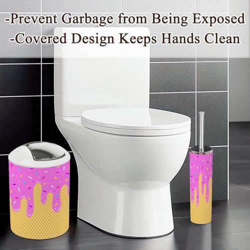 Bathroom Accessories Set 6 Pcs Waffle Cone Design
