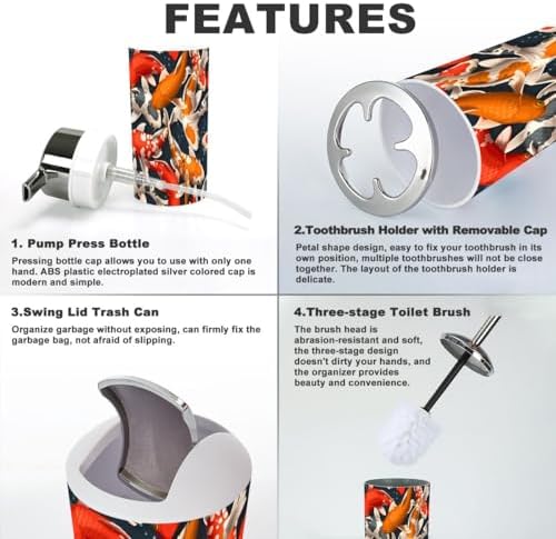 Bathroom Accessories Set 6 Pcs Durable and Stylish