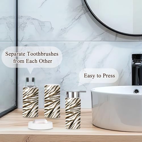 Bathroom Accessories Set 6 Pcs Durable Decorative