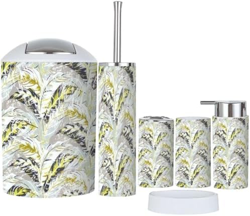 Bathroom Accessories Set 6 Pcs Modern Seamless Design 1