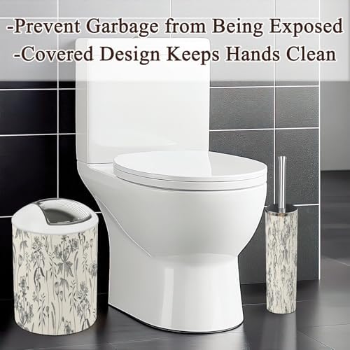 6 Piece Navy Blue Bathroom Accessories Set 1