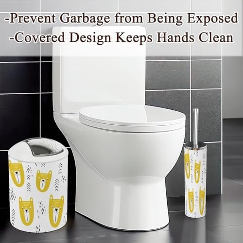 Bear Tribal Bathroom Accessories Set 6 Pcs