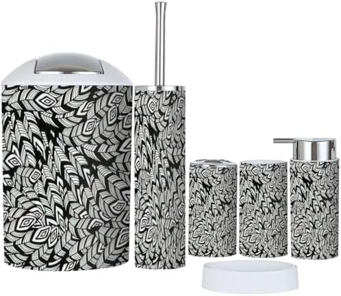 Bathroom Accessories Set 6 Pcs Seamless Design