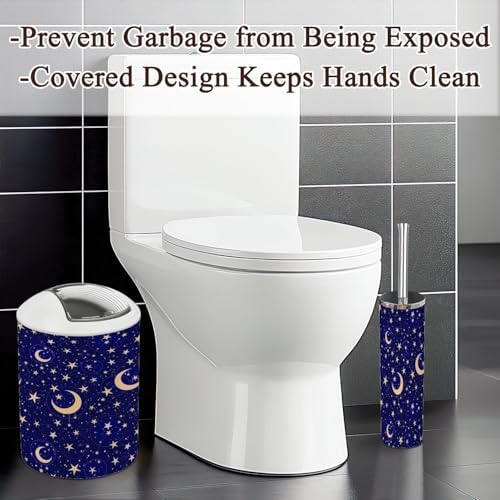 Starry Night Sky Bathroom Accessories Set 6 Pcs