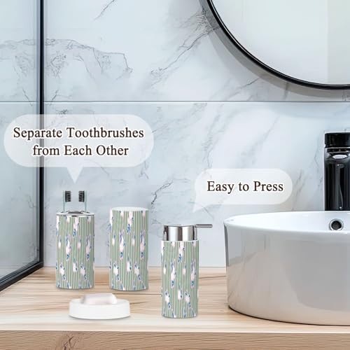 6 Piece Trendy Bathroom Accessories Set