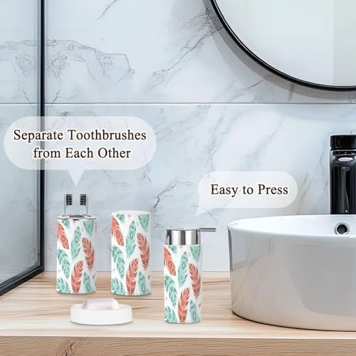 Bathroom Accessories Set 6 Pcs Modern Durable Storage