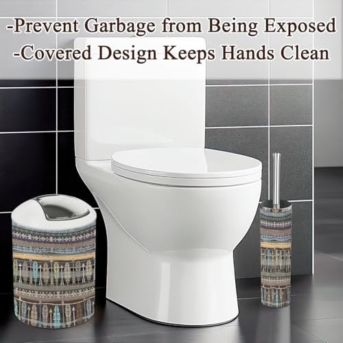 Bathroom Accessories Set 6 Pcs Modern Ethnic Boho Style