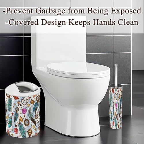 Tropical Boho Style Bathroom Accessories Set 6 Pcs