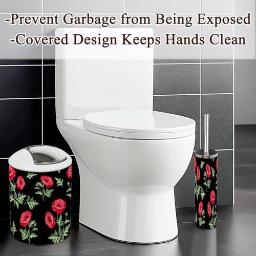 6 Piece Boho Bathroom Accessories Set with Flowers 1