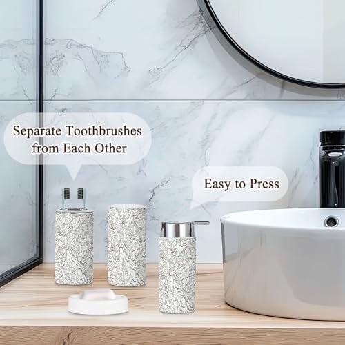 6 Piece Asian Style Bathroom Accessories Set