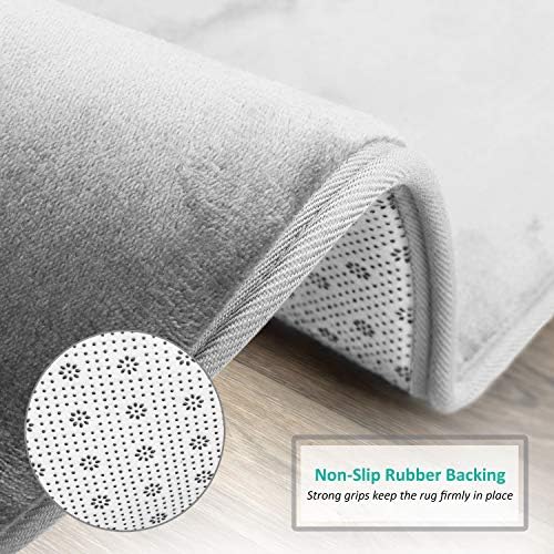 Clara Clark Velvet Bath Mat - Non-Slip Ultra Soft 17 x 24 Inches
