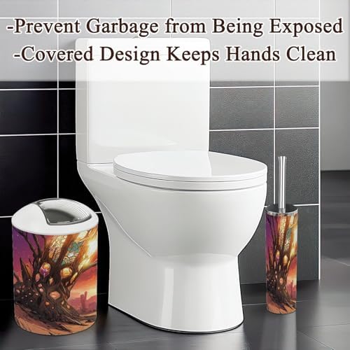 6 Piece Abstract Desert Bathroom Accessories Set