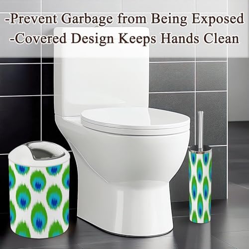 Feather White Bathroom Accessories Set 6 Pcs