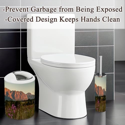Cosmos Flowers Bathroom Accessories Set 6 Piece