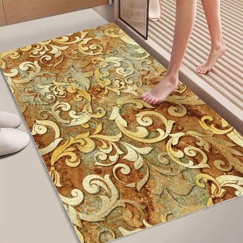 Rectangle Non Slip Shower Mat 2x3ft with Drain Hole