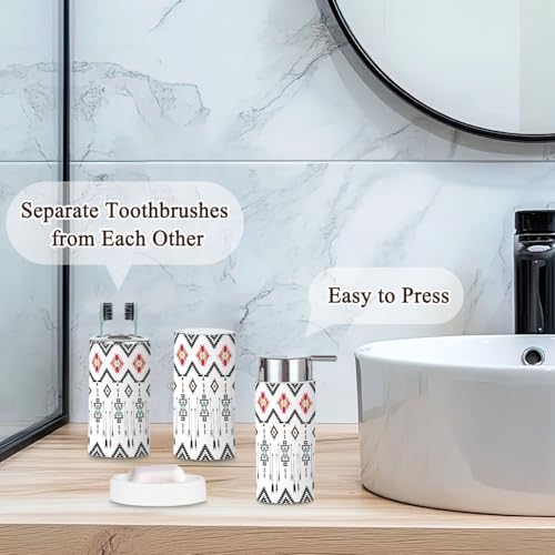 Bathroom Accessories Set 6 Pcs Modern Decor