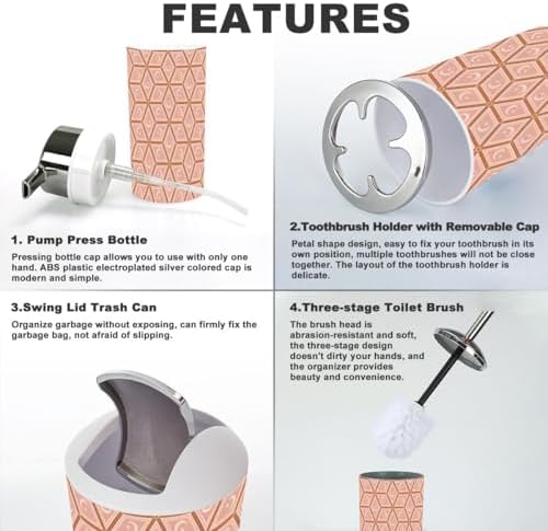 Celestial Bathroom Accessories Set 6 Pcs 1