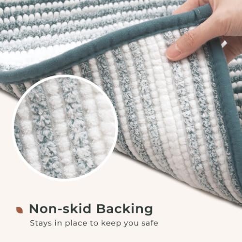 FRESHMINT Ombre Chenille Bath Rug Set 2 Piece 1