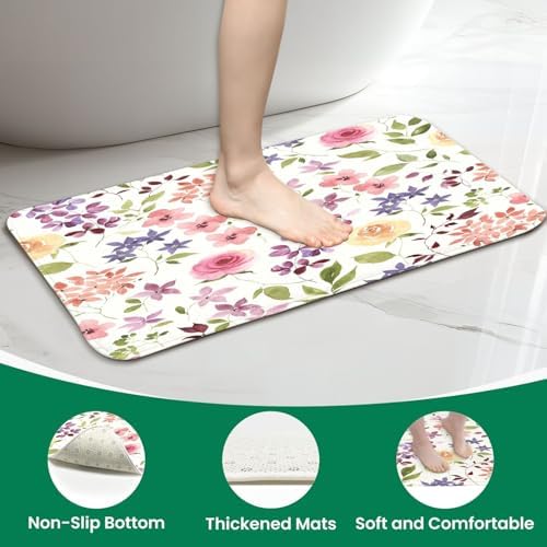 4-Piece Shower Curtain Set with Rugs and Mats