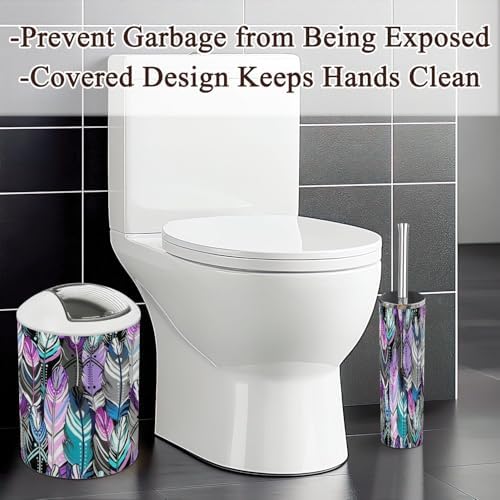 6 Pcs Modern Bathroom Accessories Set with Decorative Elements