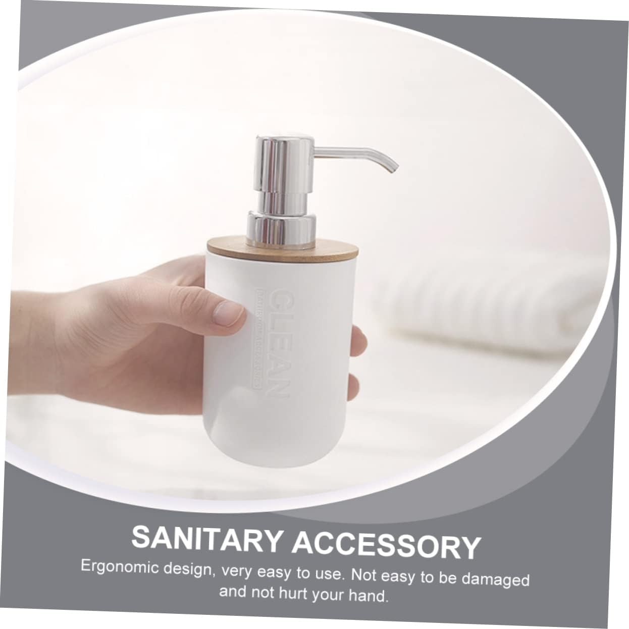 UTHCLO 4-Piece Bathroom Soap Dispenser Set with Toothbrush Holder