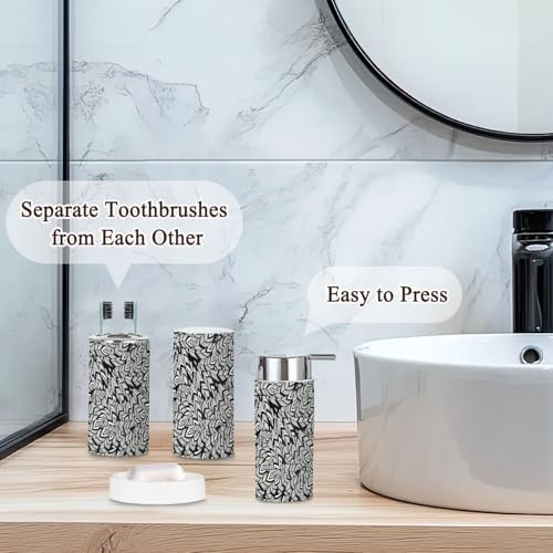 Bathroom Accessories Set 6 Pcs Seamless Design