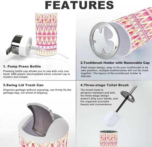 JBNJANKDAV 6 Pcs Bathroom Accessories Set 1