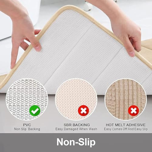Buganda Memory Foam Toilet Rug Non-Slip Absorbent