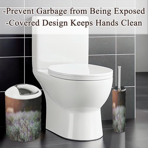 6 Piece Lavender Sunset Bathroom Accessories Set