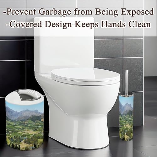 6 Piece Bathroom Accessories Set with Boho Decor 1