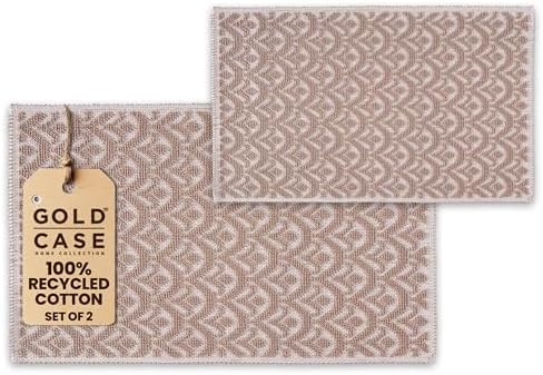 GOLD CASE Bath Rugs Set of 2 Beige 16x24 20x32