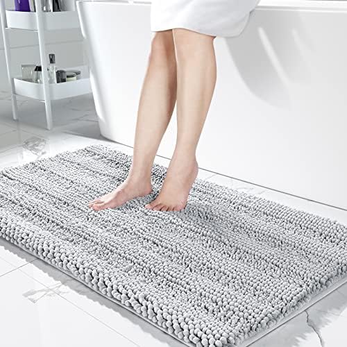 Yimobra Luxury Bath Rug Mat 36x24 Silver
