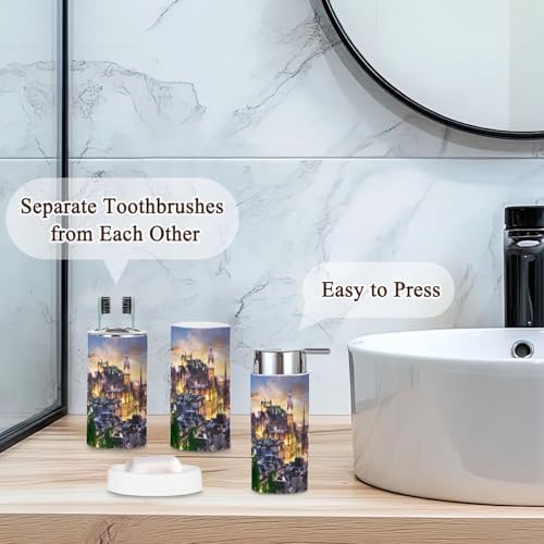 Edinburgh City Castle Bathroom Accessories Set 6 Piece 1