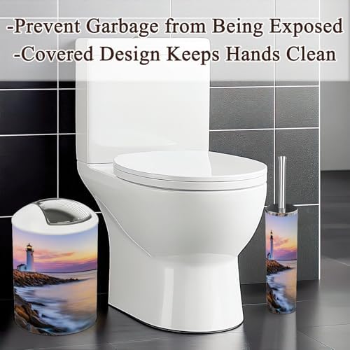 6 Piece Bathroom Accessories Set Fort Pickering Lighthouse