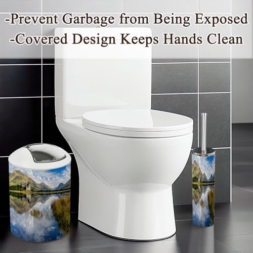 6-Piece Bathroom Accessories Set with Boho Decor