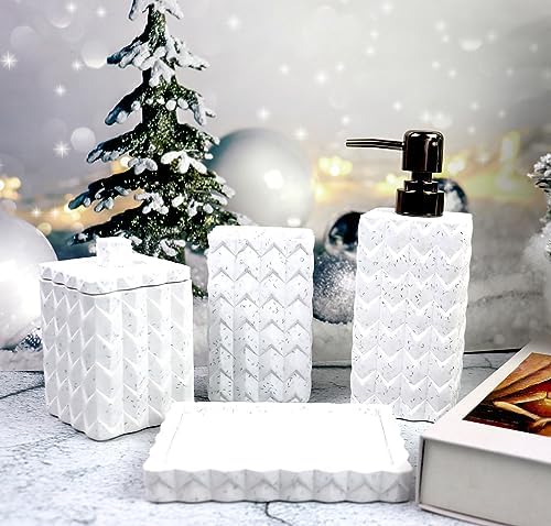 Hymmah Bathroom Accessories Set 4 Pcs Resin