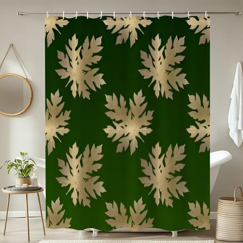 4 Piece Shower Curtain Set with Rugs and Accessories