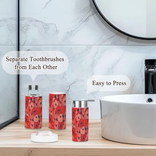 6 Piece Boho Style Bathroom Accessories Set