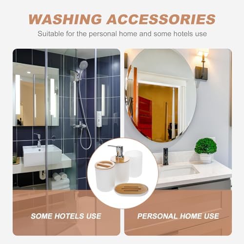 PRETYZOOM White Bathroom Storage Tray Set