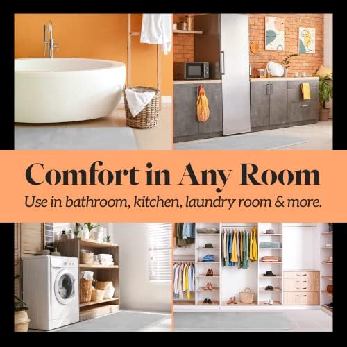 Genteele Non Slip Bath Mat - Quick Dry Memory Foam 17x24