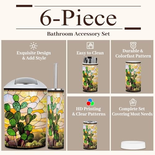 Mystical Southwestern Desert Bathroom Accessories Set
