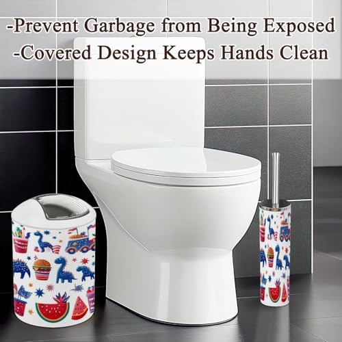 Independence Day Patriotic Bathroom Accessories Set 6 Pcs