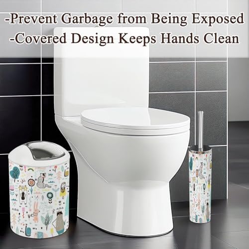 JBNJANKDAV 6 Pcs Bathroom Accessories Set with Decor