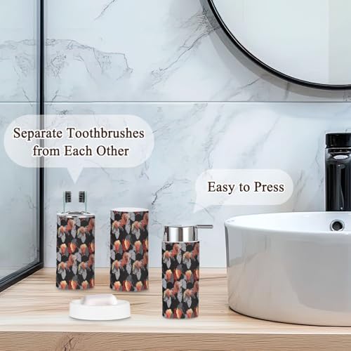 Premium Bathroom Accessories Set 6 Pcs Durable Decor