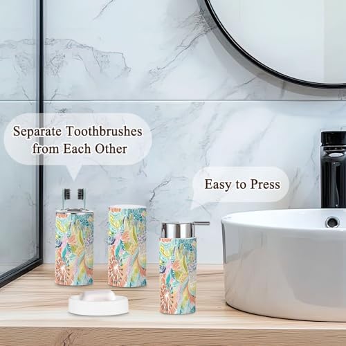 Bathroom Accessories Set 6 Pcs Modern Minimalist