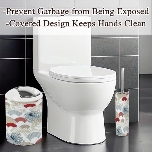 Traditional Geometric Bathroom Accessories Set 6 Pcs
