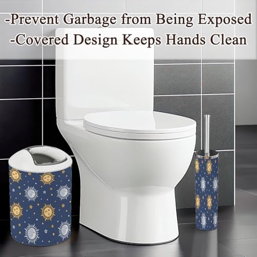 Bathroom Accessories Set 6 Pcs Moon Sun Stars