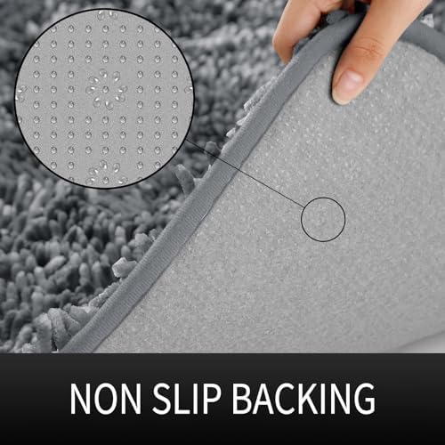 Yimobra Long Chenille Bath Rug Mat 441 x 24