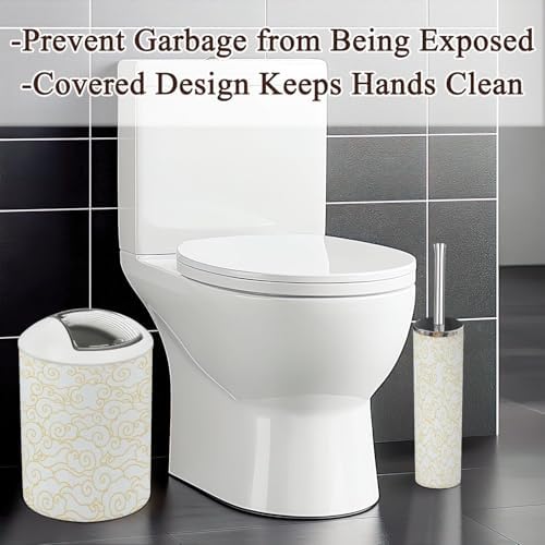 6 Pcs Clouds Sky Bathroom Accessories Set